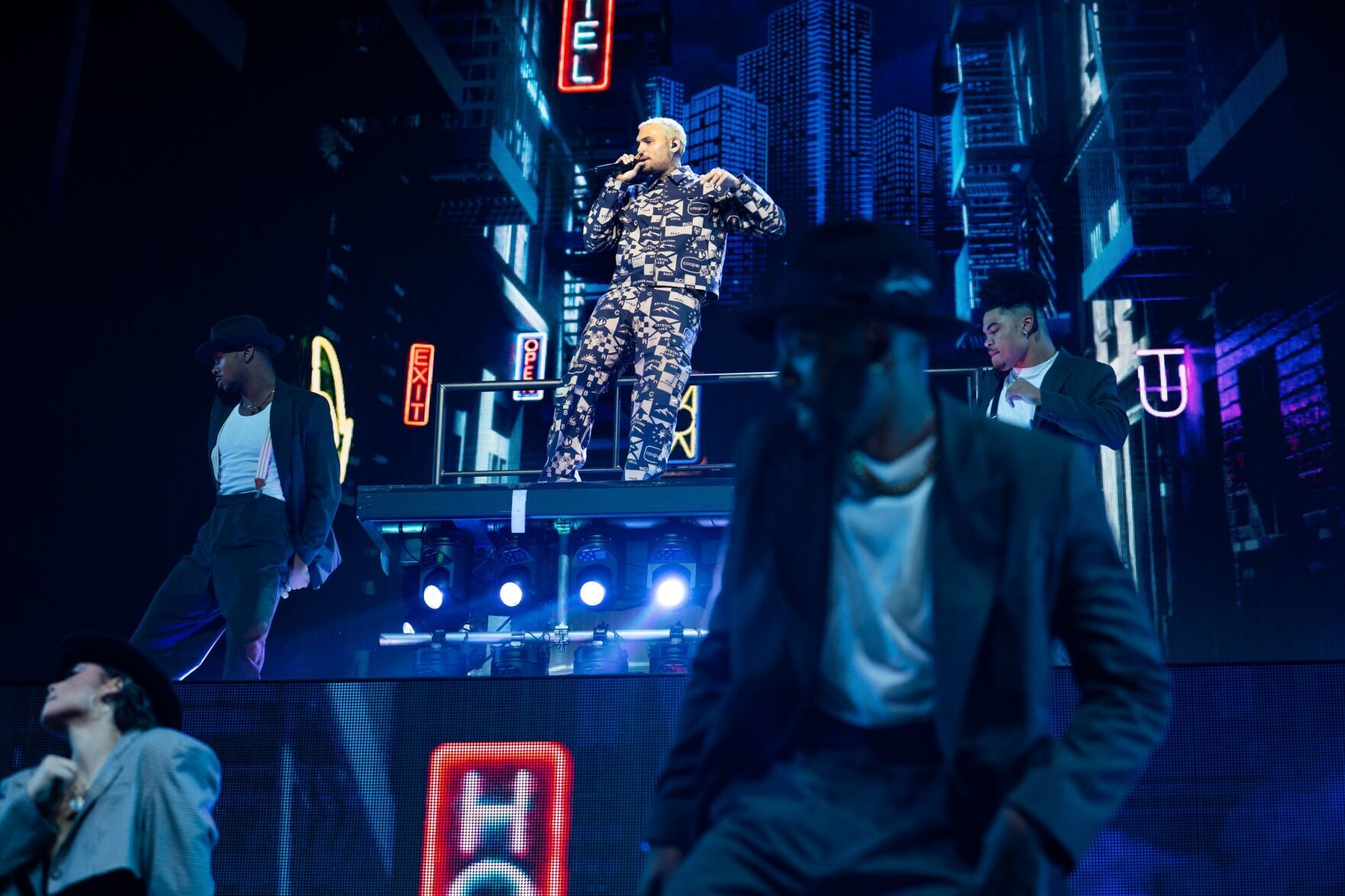 Chris Brown and Lil Baby at the Hollywood Casino Amphitheater